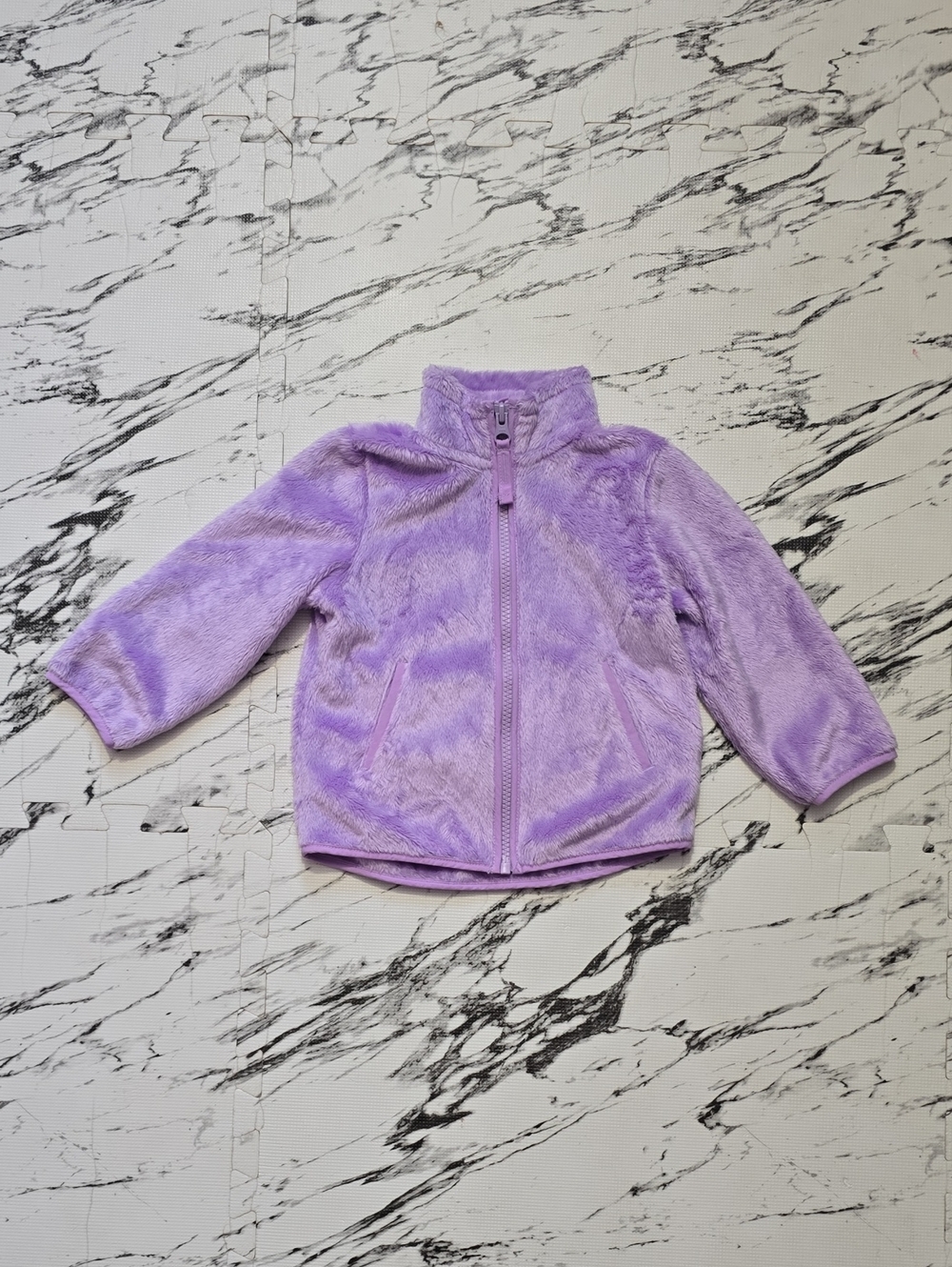 The Children's Place Lilac Plush Full-Zip Jacket